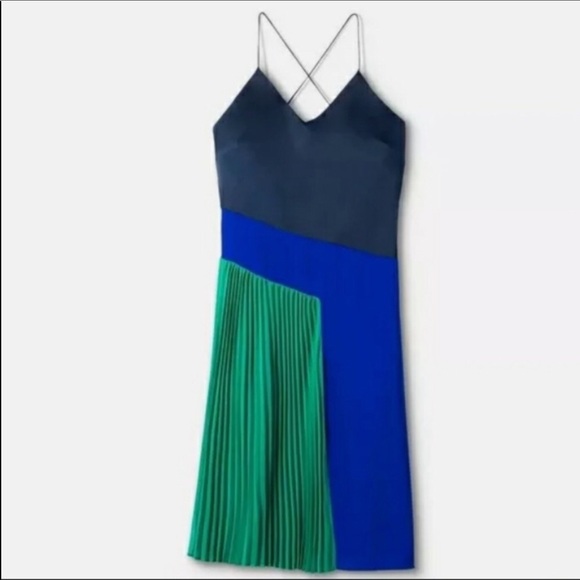 Gorgeous cocktail dress! Blue/green! SZ8. Sexy! - Picture 4 of 5